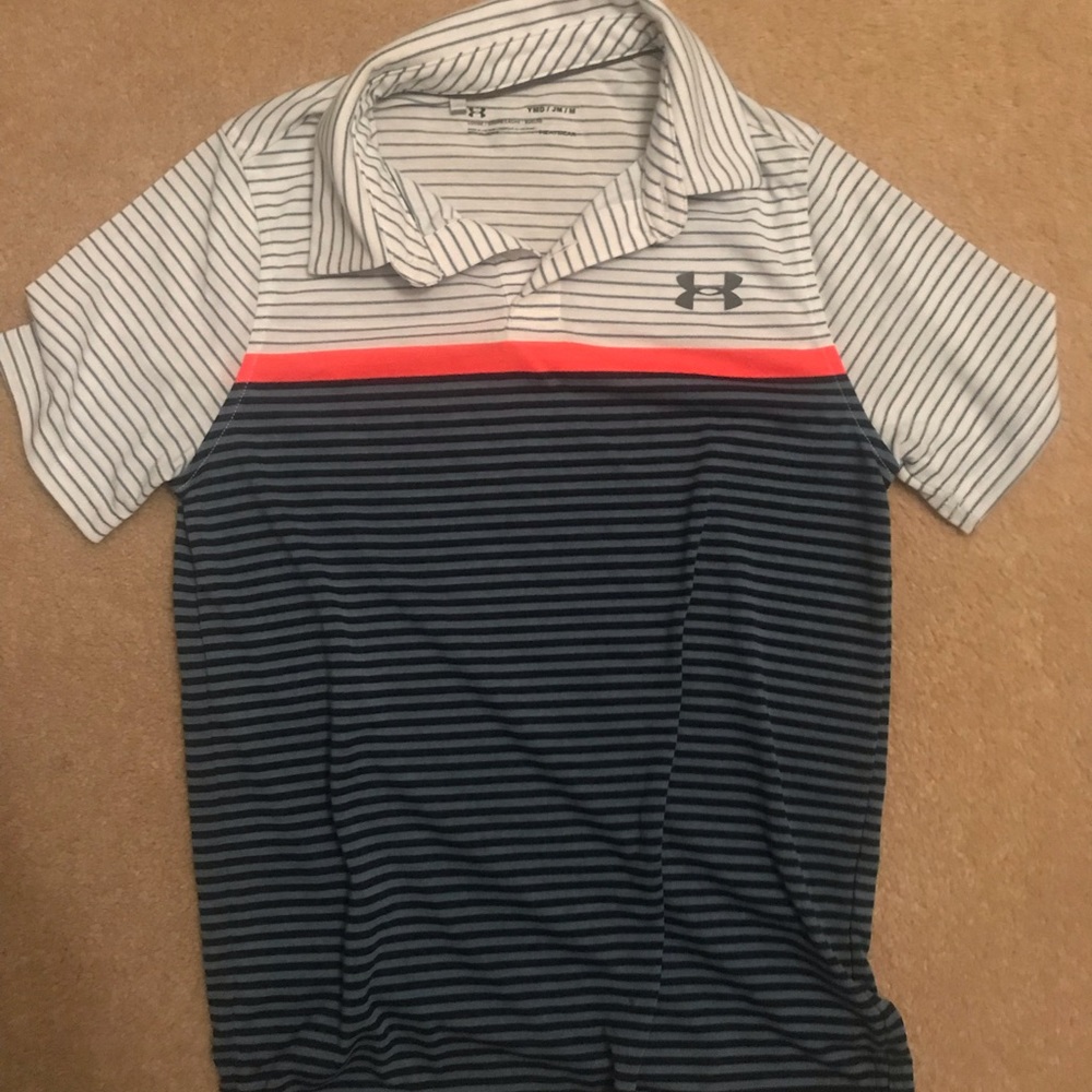 Youth medium under armour golf polo Easter